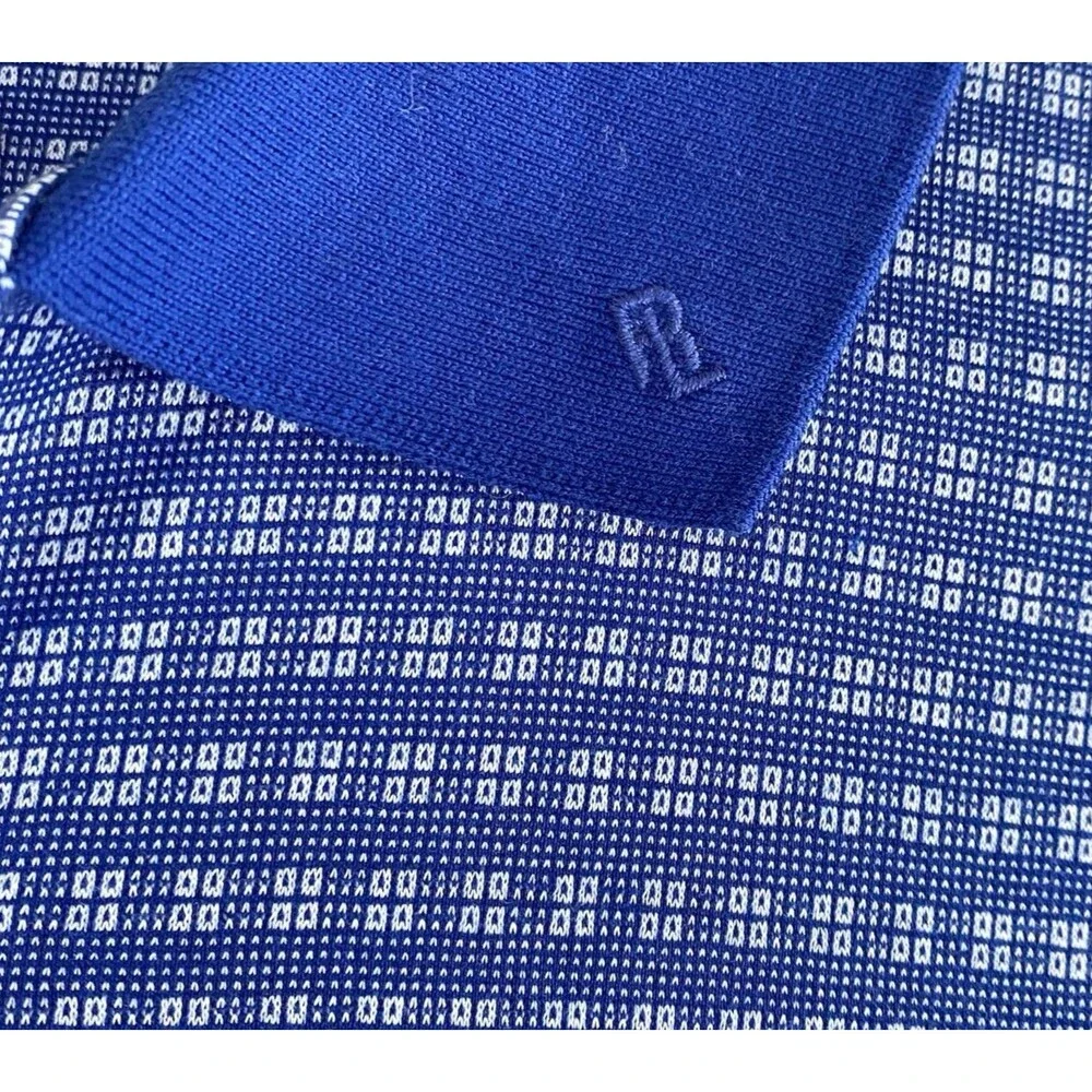 Polo Golf Ralph Lauren Men's Shirt Short Sleeve Blue 100% Pima Cotton Size M